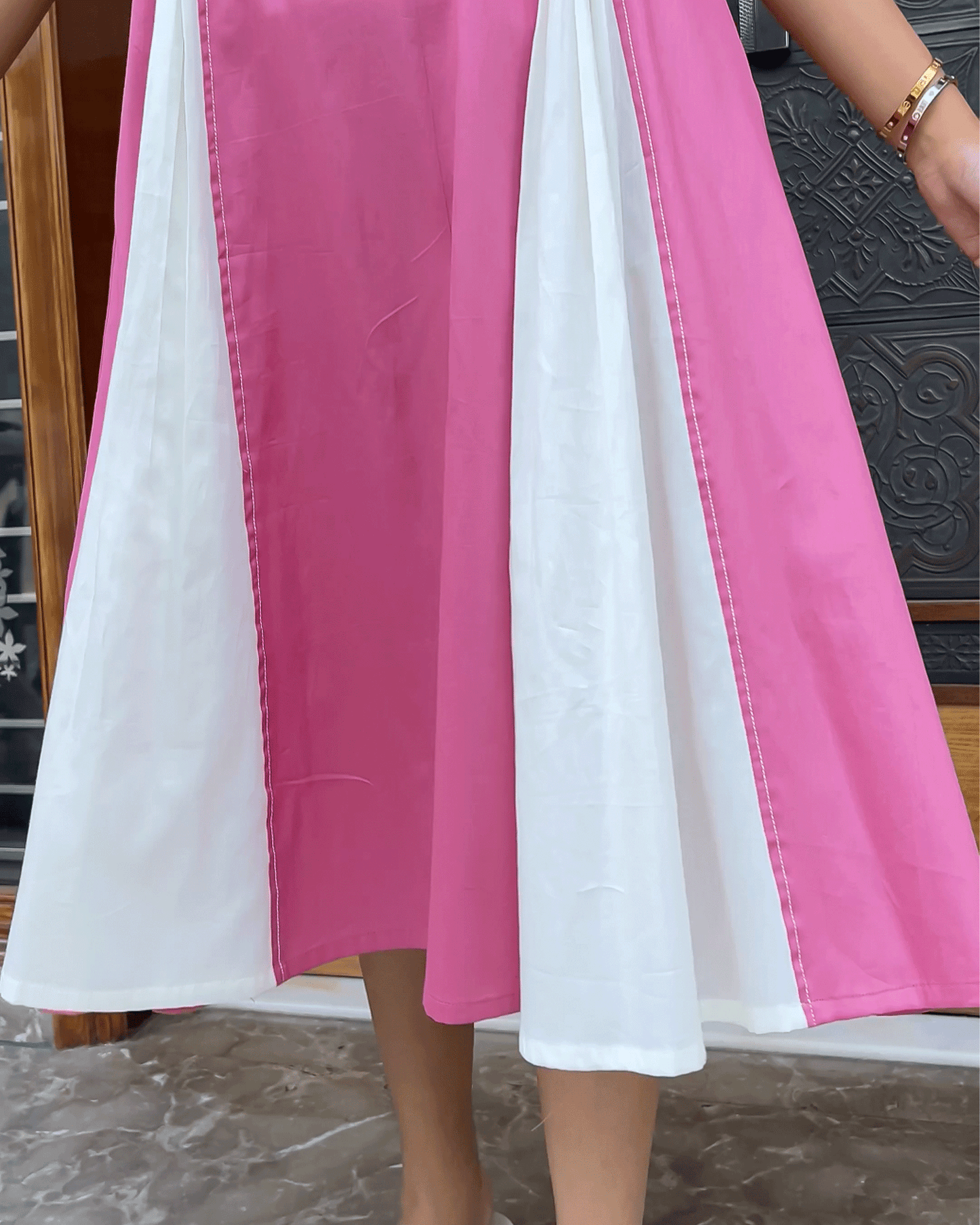Onion Pink Ivory Elegance Dress