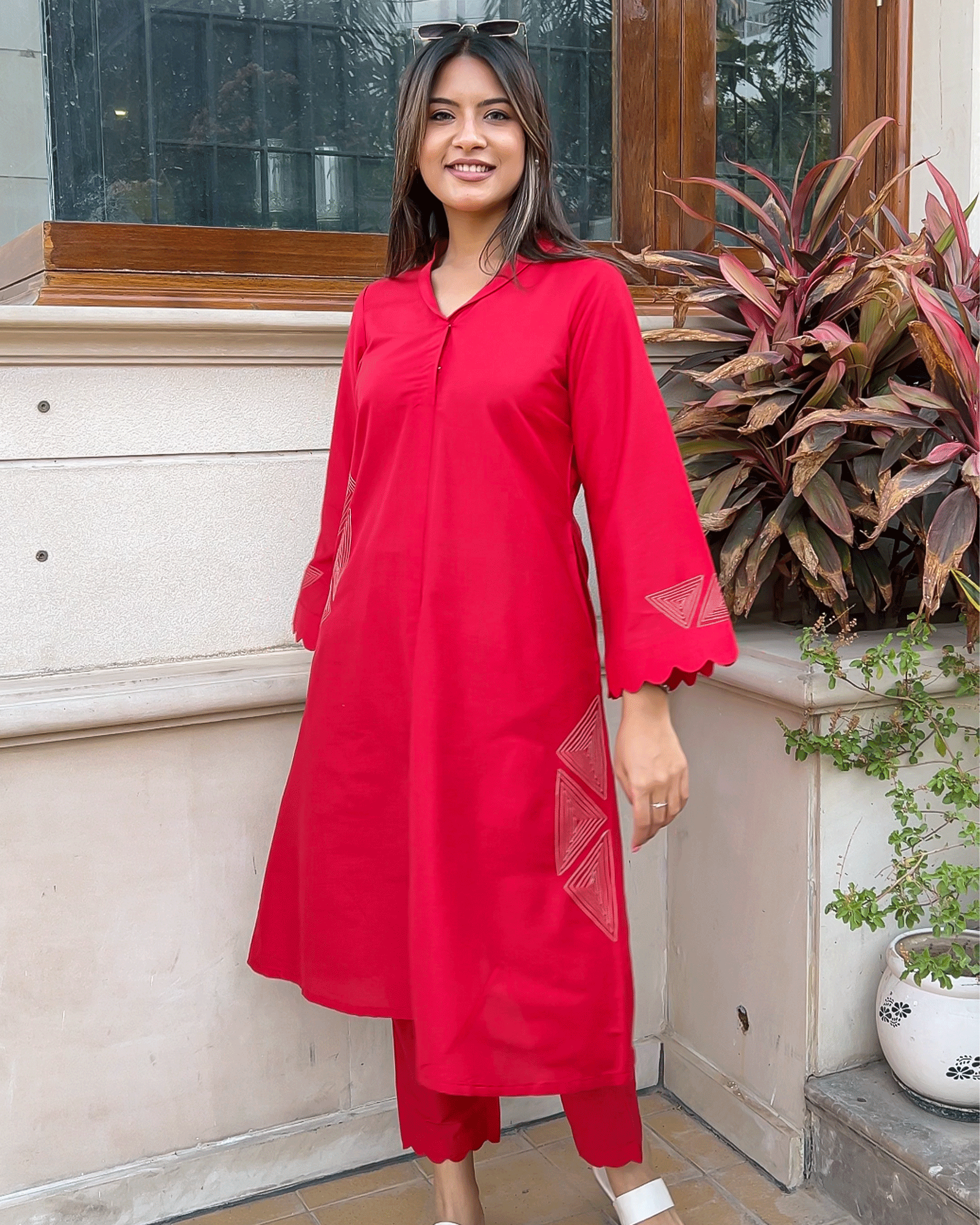 Crimson Red Co-ord Set