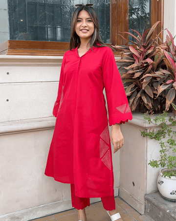 Crimson Red Co-ord Set