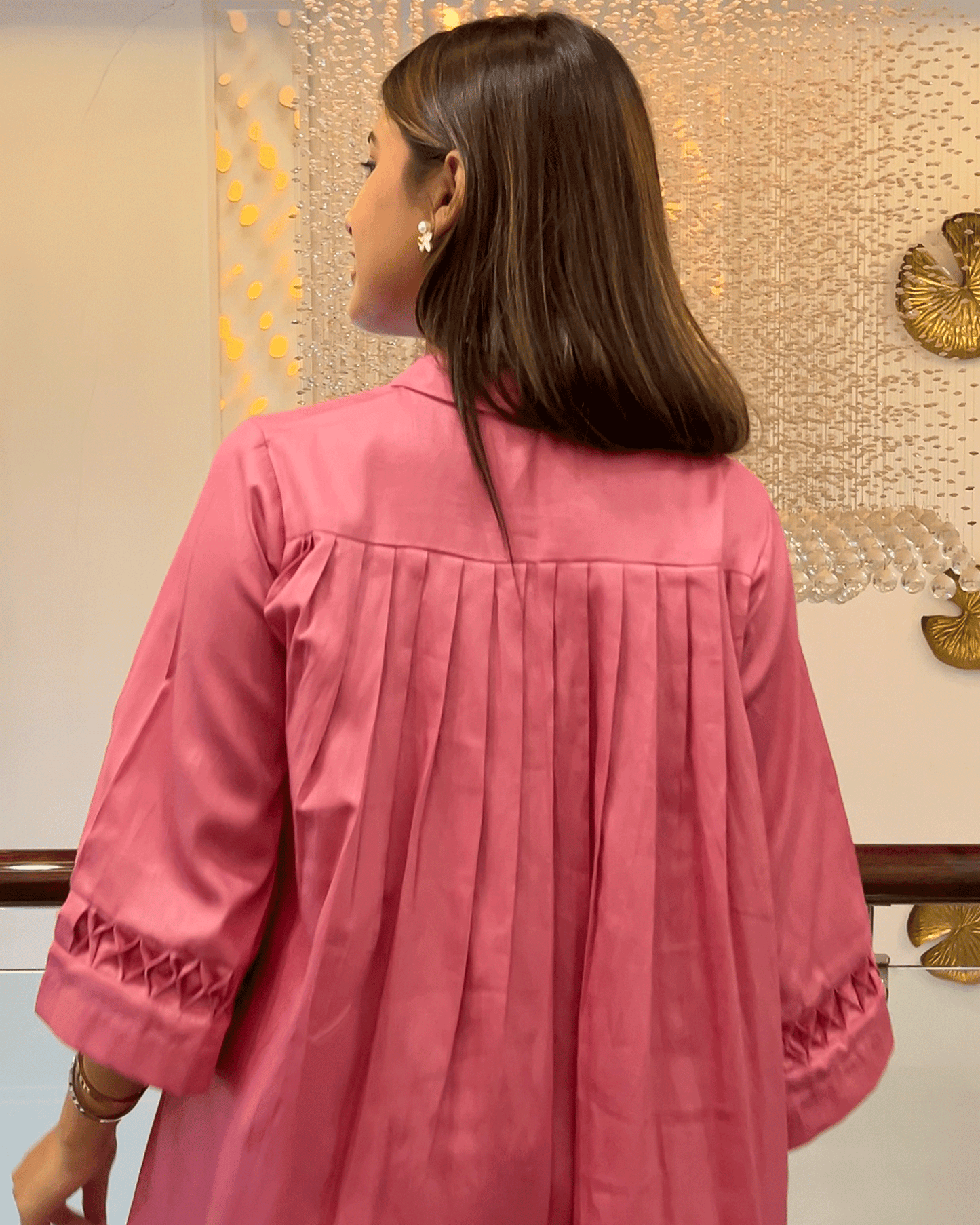 Onion Pink Luxe Co-ord Set