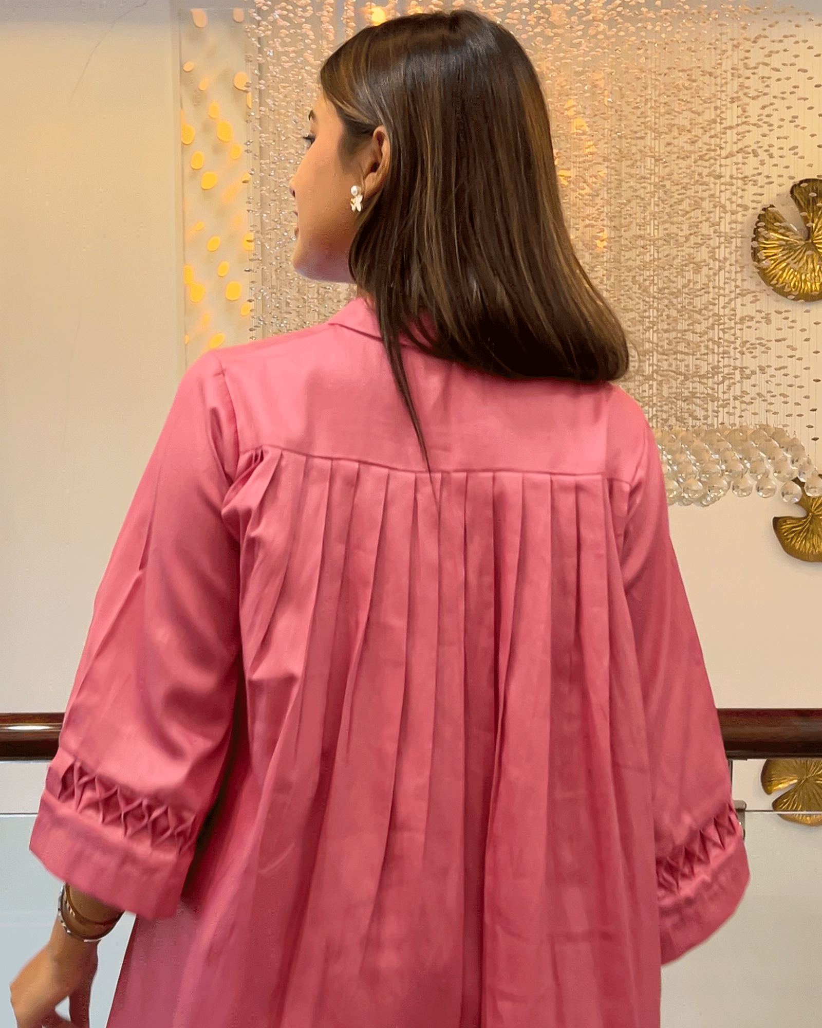 Onion Pink Luxe Co-ord Set