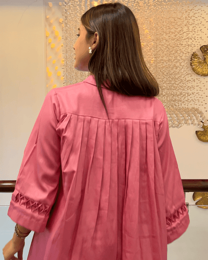 Onion Pink Luxe Co-ord Set