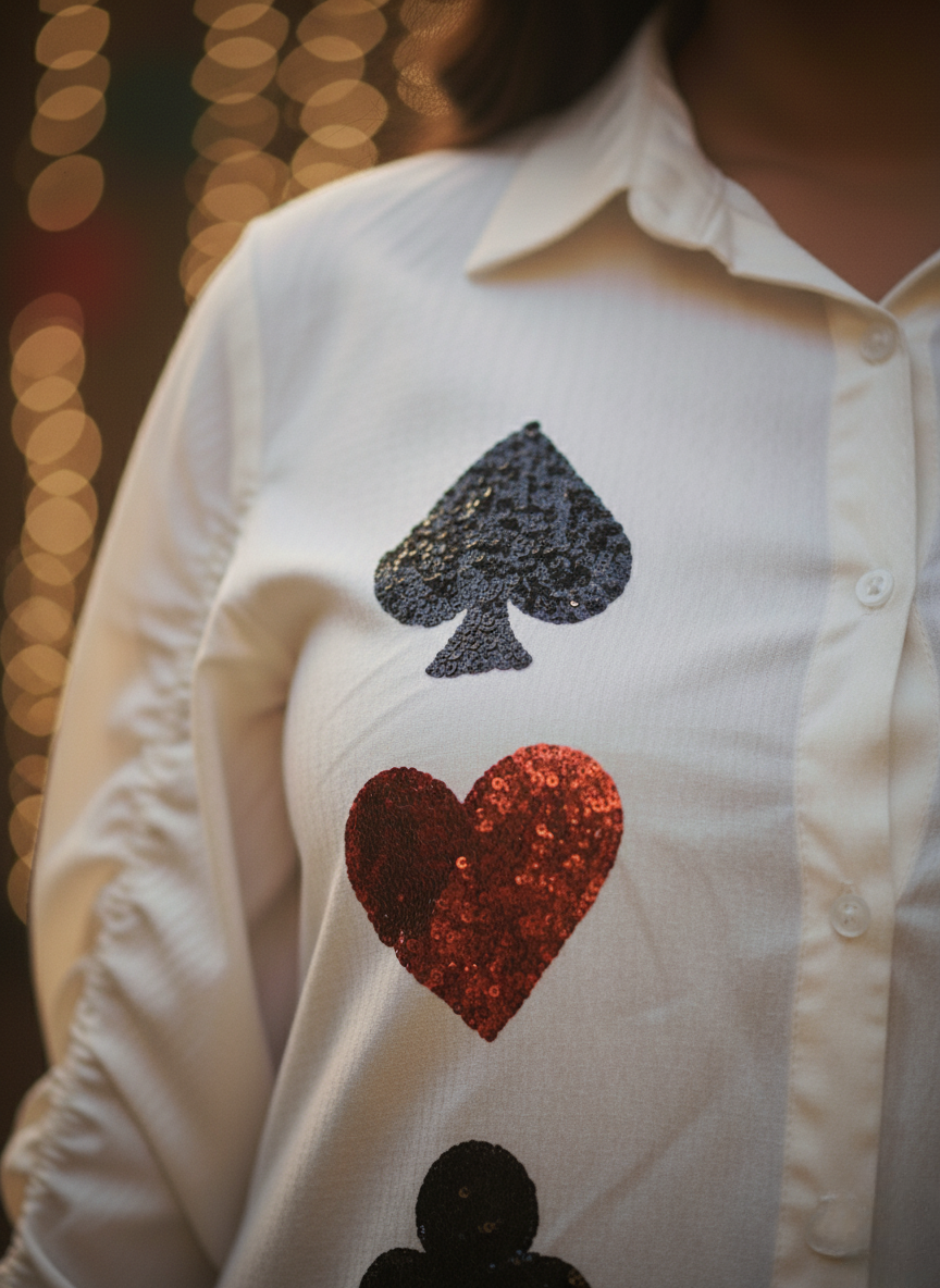 The Card Queen Sequin Shirt