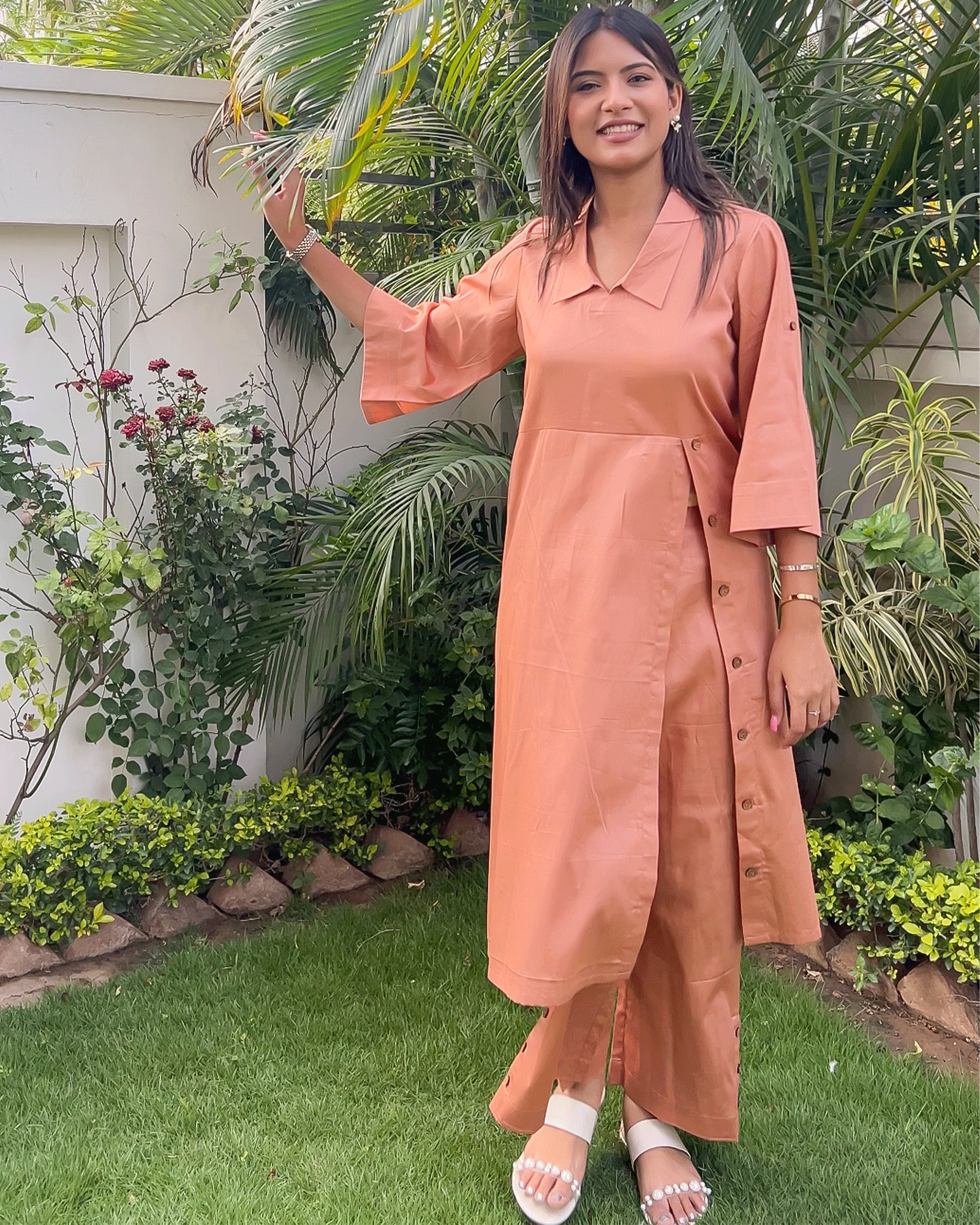 Blush Peach Co-ord Set