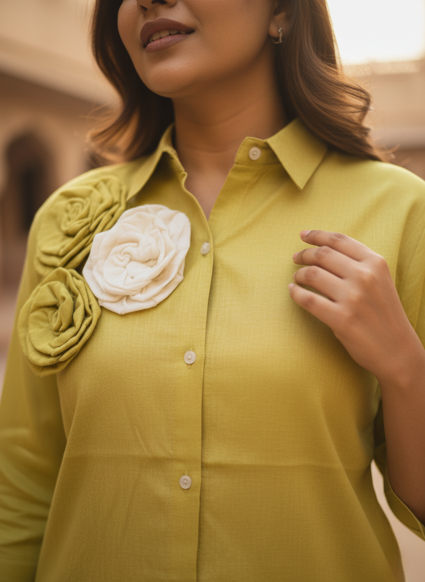 Pistachio Bloom Shirt