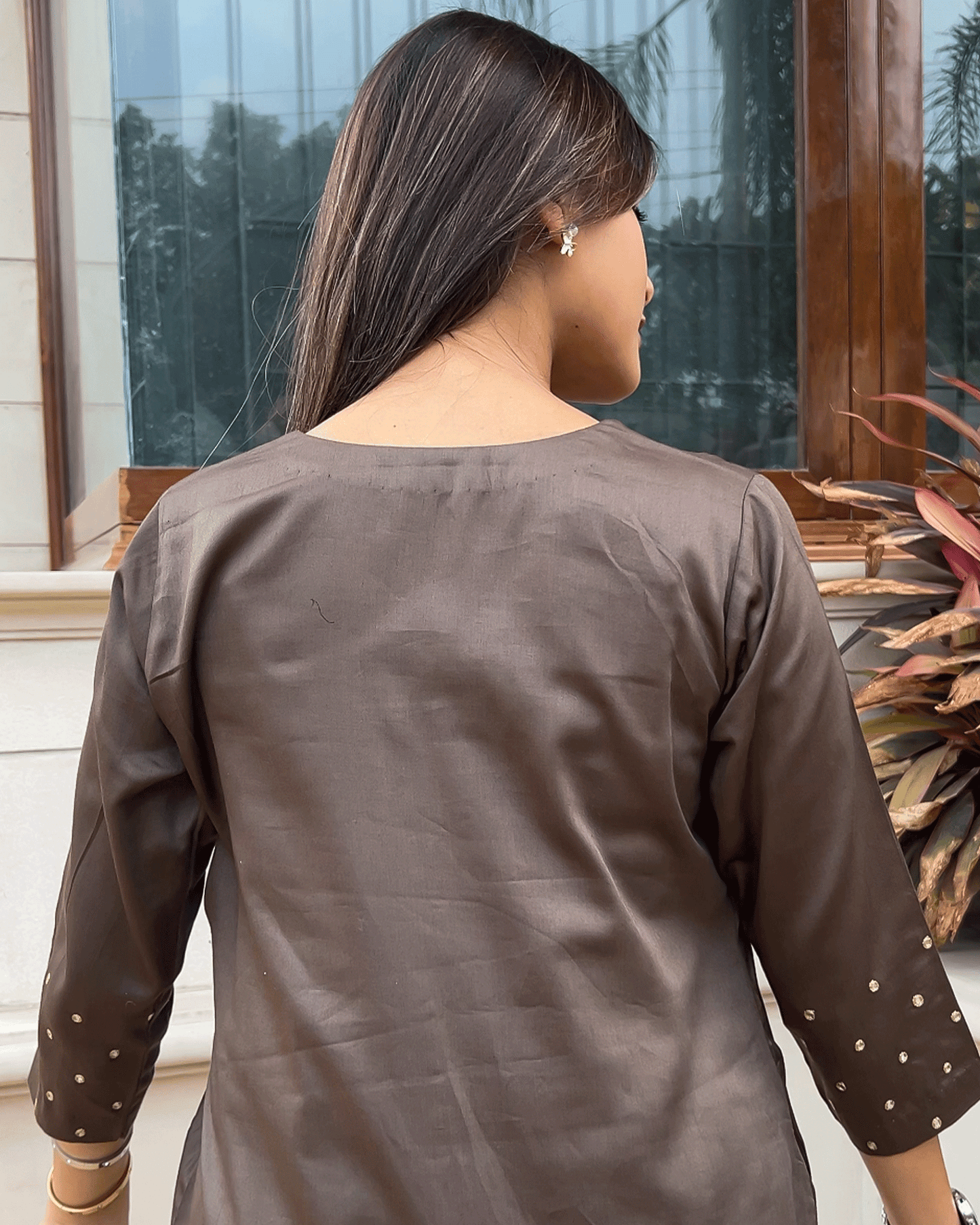Cocoa Brown Glam Co- ord Set