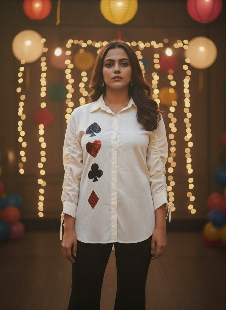 The Card Queen Sequin Shirt