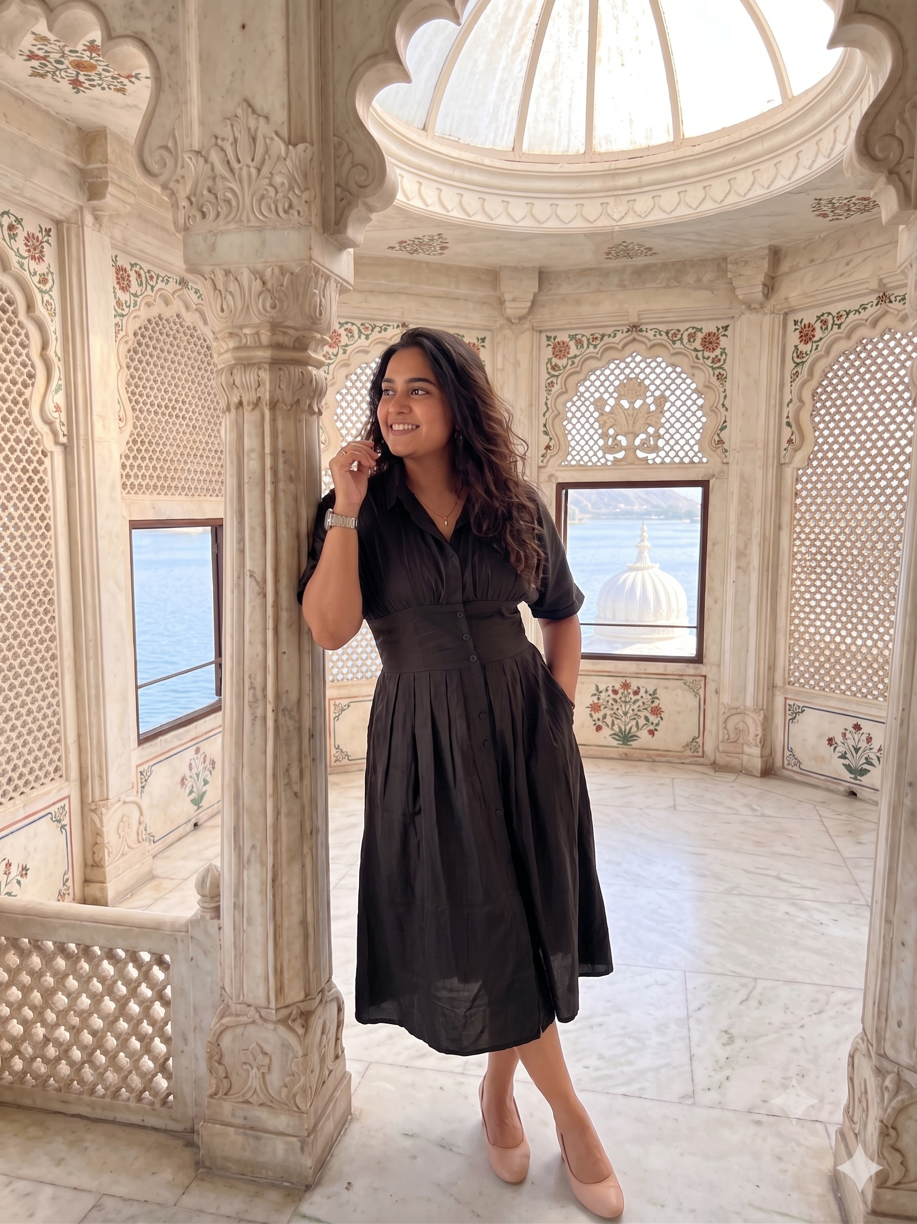 Z BLACK FLARE DRESS