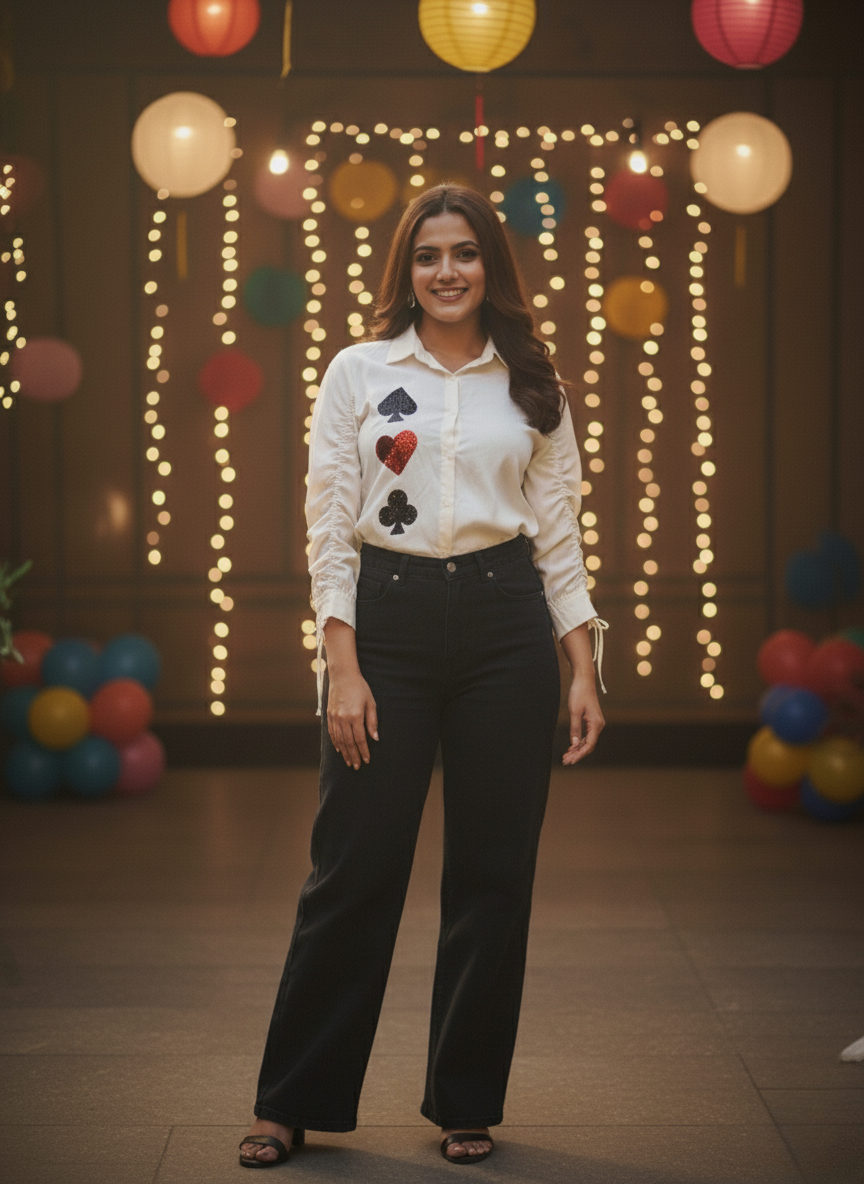 The Card Queen Sequin Shirt