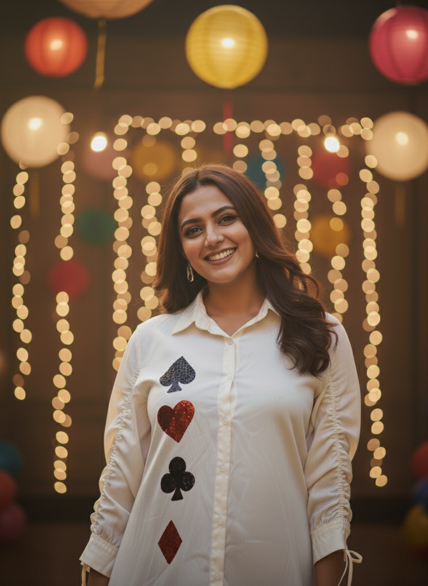 The Card Queen Sequin Shirt