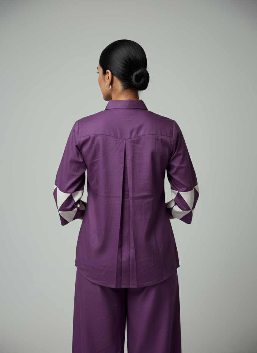 Purple Ivory Prisma Shirt