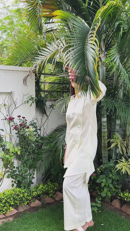 Ivory Glow Cream Co-ord Set