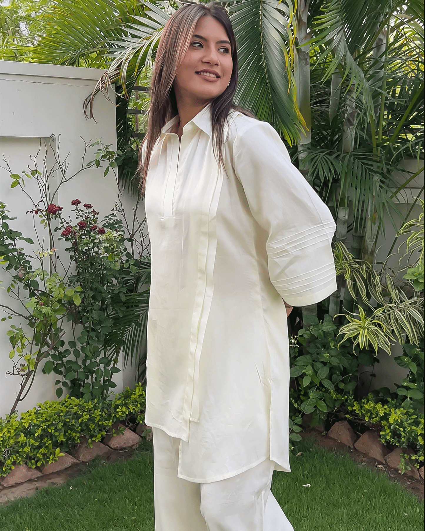 Ivory Glow Cream Co-ord Set
