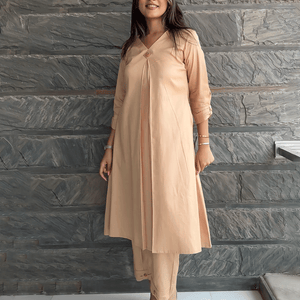 Camel Brown Luxe Co-ord Set