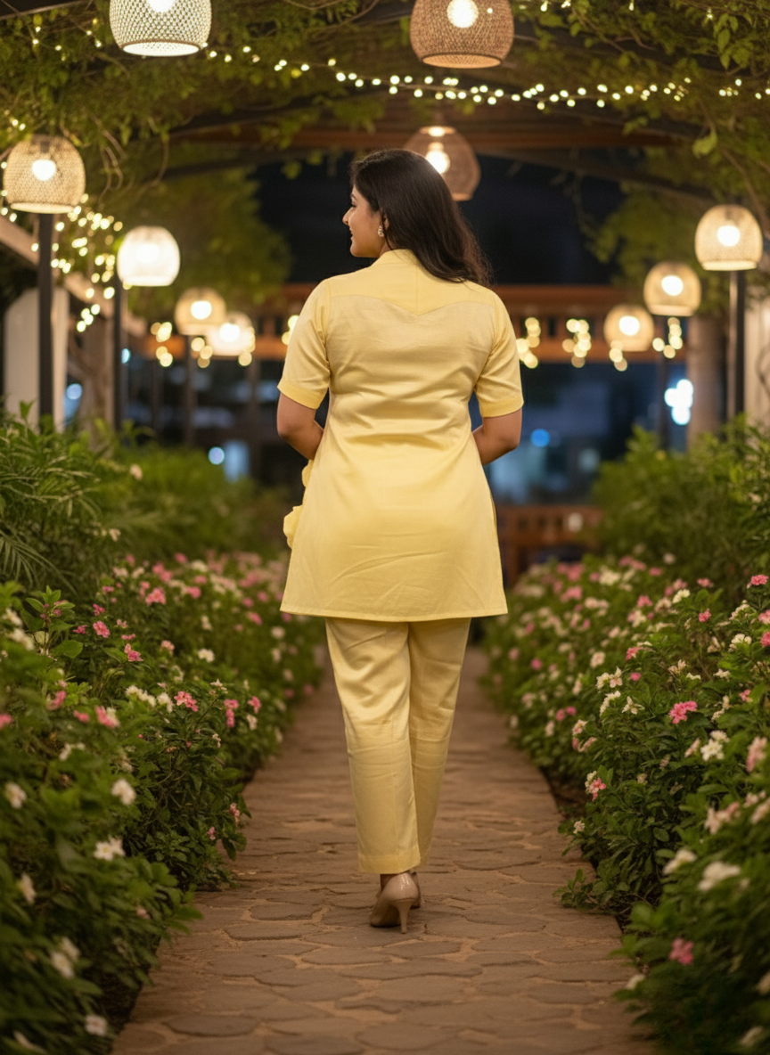 Yellow blossom floral co-ord set